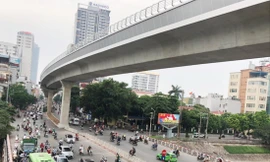 Dự án metro Nhổn – ga Hà Nội đã thi công xong đoạn tuyến trên cao 