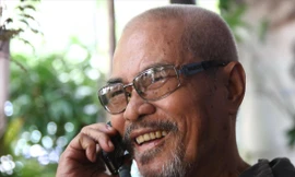 Nhà thơ Phan Vũ. Ảnh: NGUYỄN ÐÌNH TOÁN