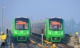 Tuyến đường sắt Cát Linh - Hà Ðông chưa rõ ngày nào đi vào hoạt động chính thức. Ảnh: Hồng Vĩnh