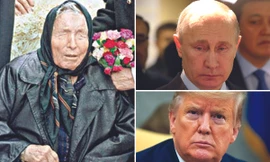 Những dự báo của bà Vanga về Tổng thống Nga Vladimir Putin và Tổng thống Mỹ Donald Trump trong năm 2020 không thành hiện thực Ảnh: Irish Sun