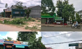 Hàng loạt khu đất công sở bị tự ý sang nhượng, xây quán, cho thuê. Ảnh: C.H