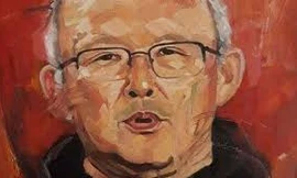 Park Hang- seo vào tranh của họa sỹ Việt: Anh đi xa quá!