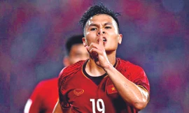 Quang Hải gần như không có đối thủ trong cuộc đua tới danh hiệu Cầu thủ xuất sắc nhất Ðông Nam Á. Ảnh: VSI