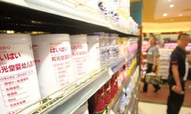 Sữa Wakodo bày bán ở siêu thị Ảnh: Vnexpress