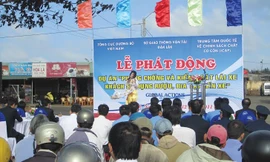 Diageo Việt Nam tham gia vào dự án “Phòng chống và kiểm soát lái xe khách sử dụng rượu, bia tại bến xe”. Ảnh: Hoàng Vũ