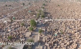Sự quá tải của nghĩa trang lớn nhất thế giới tại Iraq nhìn từ trên cao