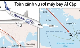 [ĐỒ HỌA] Toàn cảnh vụ rơi máy bay MS804 của hãng hàng không EgyptAir