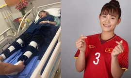 Chương Thị Kiều là VĐV đầu tiên phải mổ 2 chân, dự kiến nghỉ 9 tháng 