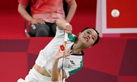 Vũ điệu trên sân cầu của tay vợt Nguyễn Thùy Linh ở Olympic Tokyo