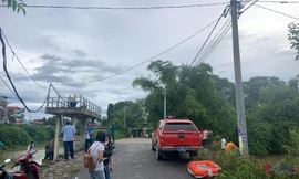 Nữ công nhân thủy lợi ở Hà Nội rơi xuống sông mất tích