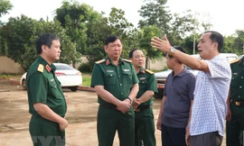 Đoàn công tác BQP kiểm tra hiện trường vụ tấn công tại Đắk Lắk
