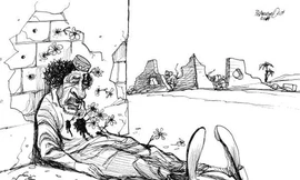 Những bông hoa mùa xuân Ảrập chết người. Tranh: Kleine Zeitung (Áo)