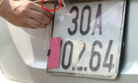 Nhiều tài xế che biển số né camera phạt nguội.