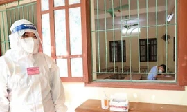 Học sinh mắc COVID-19 ở Hải Phòng được bố trí phòng thi riêng.