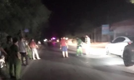 Cảnh sát tại hiện trường.