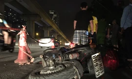 Hiện trường vụ việc. Ảnh: Nguyễn Hoàn.