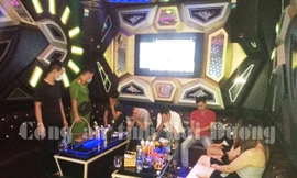 Hàng loạt quán karaoke bất chấp lệnh cấm, lén lút hoạt động ở Hải Dương. Ảnh: Công an Hải Dương.