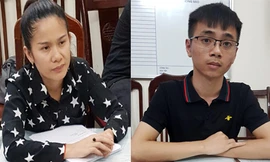 Các đối tượng tại cơ quan công an.