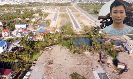 Anh Nguyễn Trung Việt (ảnh nhỏ) bức xúc vì cách duyệt khu tái định cư của huyện Thủy Nguyên (TP Hải Phòng).