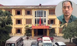 Trụ sở CDC Hải Dương và bị can Phạm Duy Tuyến (ảnh nhỏ).