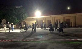 Hiện trường vụ án mạng. Ảnh: CAHD