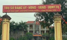Trụ sở UBND xã Đại Tập (Khoái Châu, Hưng Yên).