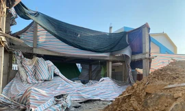 Làm rõ vụ sập giàn giáo khi đang thi công trong trường mầm non ở Hải Phòng