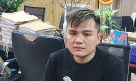 Đối tượng Phạm Văn Long tại cơ quan điều tra. 