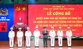 Công an Hải Phòng, Cao Bằng công bố các quyết định về công tác cán bộ