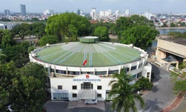 Toàn cảnh Cung VHTT Thanh niên Hải Phòng trên phố Lạch Tray.