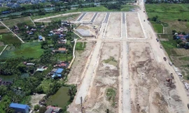 Toàn cảnh hợp phần Khu tái định cư nằm trong Dự án Xây dựng cải tạo đường 359 huyện Thủy Nguyên, TP Hải Phòng.