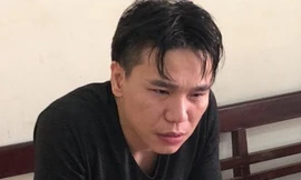 Ca sĩ Châu Việt Cường tại cơ quan công an.