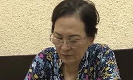 Bị can Bùi Thị Oanh.