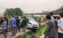 Hiện trường vụ tai nạn.