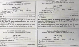 Mẫu thẻ đi chợ cho người dân TP Hải Dương.