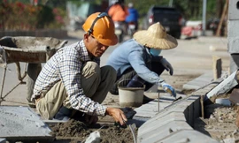 Trên công trường dự án đường ven hồ đẹp nhất Hải Phòng ngày cuối năm