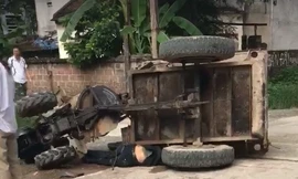 Hiện trường vụ việc. Ảnh: cắt từ clip