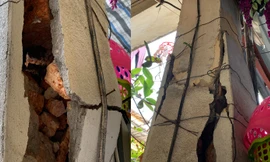 Người dân thấp thỏm sống trong khu tập thể xuống cấp nghiêm trọng ở Hải Phòng