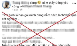 Nội dung nam thanh niên đăng tải trên mạng xã hội gây ảnh hưởng công tác phòng chống dịch COVID-19.