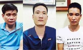 3 đối tượng Đạt, Hoàn và Duy tại cơ quan điều tra. Ảnh: Công an cung cấp