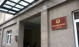 Trụ sở Công an phường Trúc Bạch.