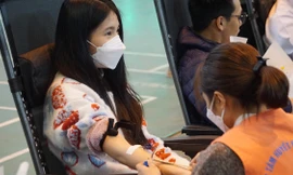 Sinh viên Đại học Hải Phòng hào hứng hiến máu cứu người dịp cận Tết
