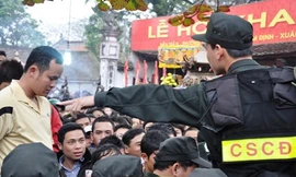Thiết lập 5 vòng an ninh bảo vệ lễ Khai ấn đền Trần