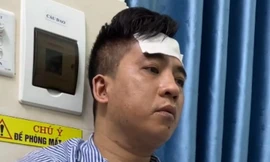 Đối tượng tại cơ quan công an. Ảnh: CAHP