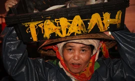 Nhọc nhằn những nữ phu đội cả tấn cá nơi cửa biển