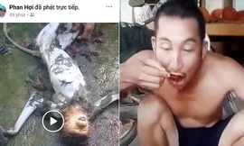Xác định năm người giết khỉ rồi phát trực tiếp lên mạng xã hội
