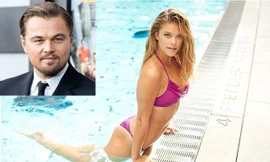 Leonardo DiCaprio chia tay nàng mẫu áo tắm nóng bỏng