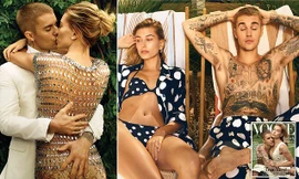 Vợ chồng 'hoàng tử nhạc pop' Justin Bieber nóng bỏng trên Vogue