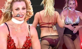 Britney Spears béo ú, eo 'bánh mì' vẫn mê mặc nội y diễn bốc lửa
