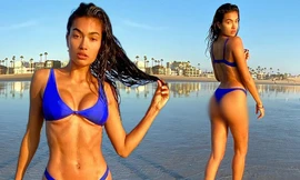 Mê đắm dáng vóc quyến rũ hút hồn của nàng mẫu lai cao 1m80